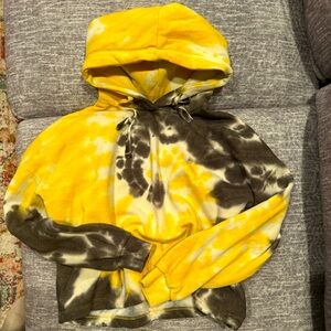 Tie-Dye Cutoff Hoodie